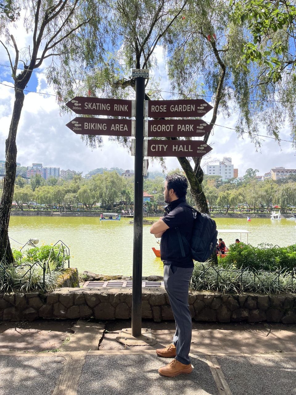 Chris backpacking